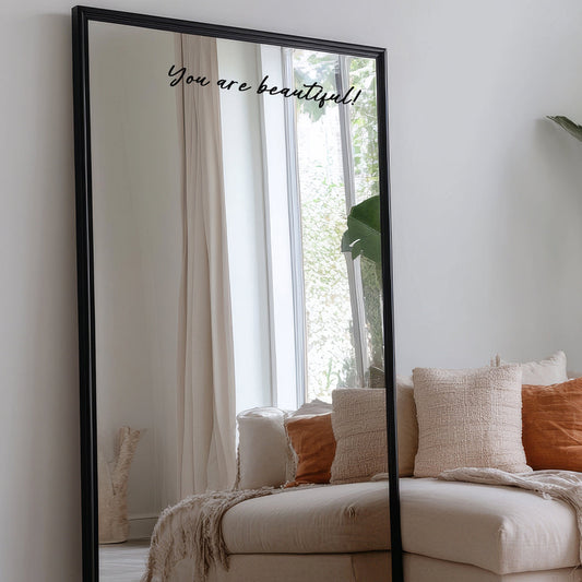 You Are Beautiful! Mirror Sticker