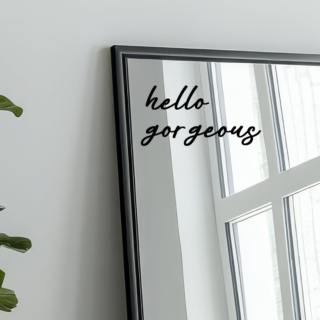 Hello Gorgeous Mirror Sticker