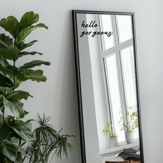 Hello Gorgeous Mirror Sticker