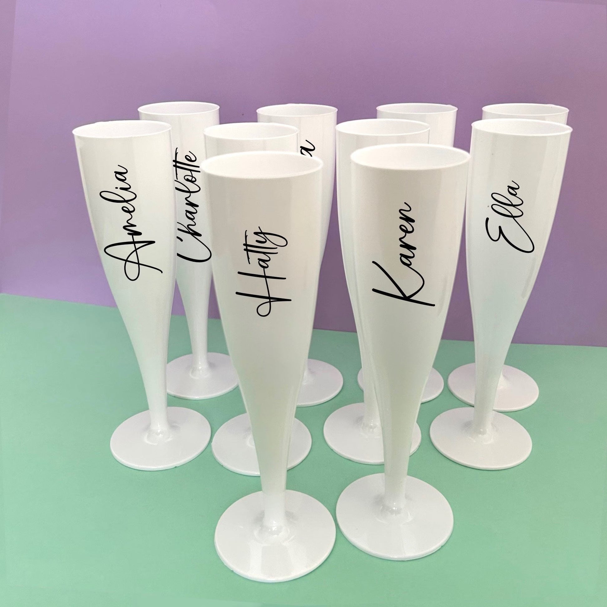 Personalised Champagne Flutes By KreationsbyKM