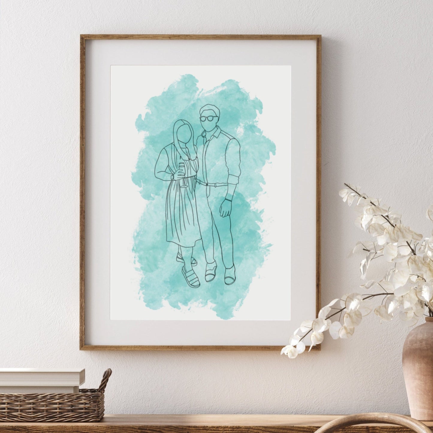 "personalised Outline drawing by KreationsByKM"