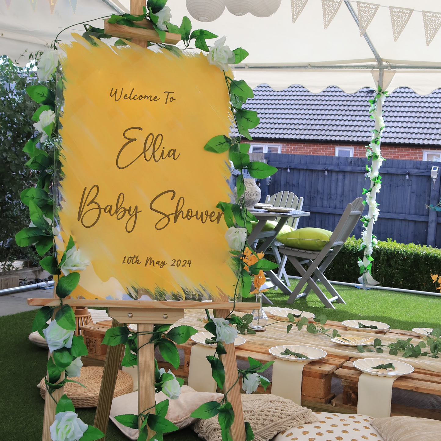 "personalised wedding sign by KreationsByKM"