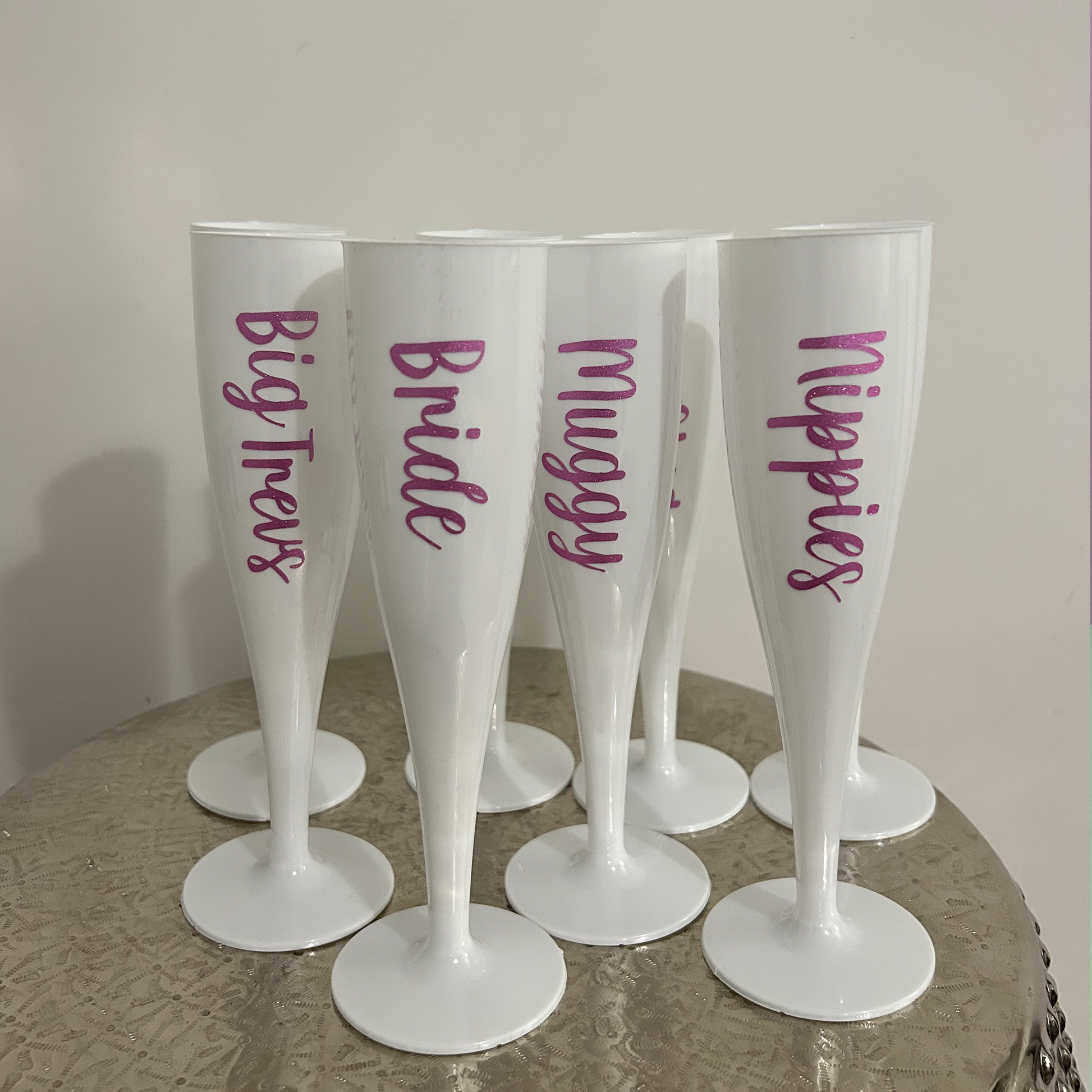 Personalised Champagne Flutes By KreationsbyKM