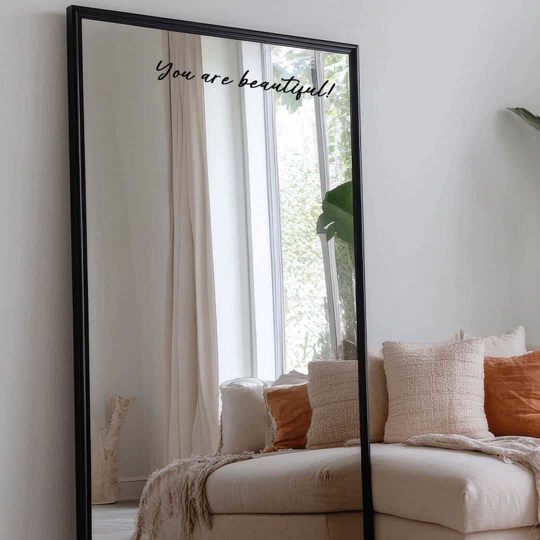 You Are Beautiful! Mirror Sticker