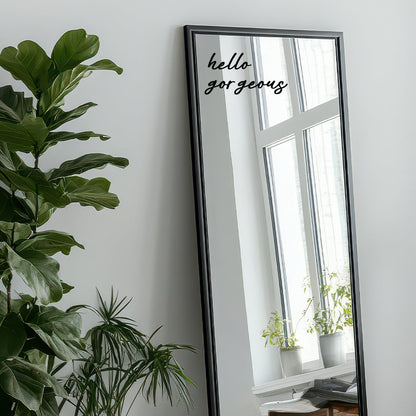 Hello Gorgeous Mirror Sticker