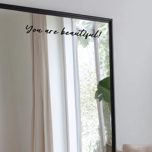 You Are Beautiful! Mirror Sticker