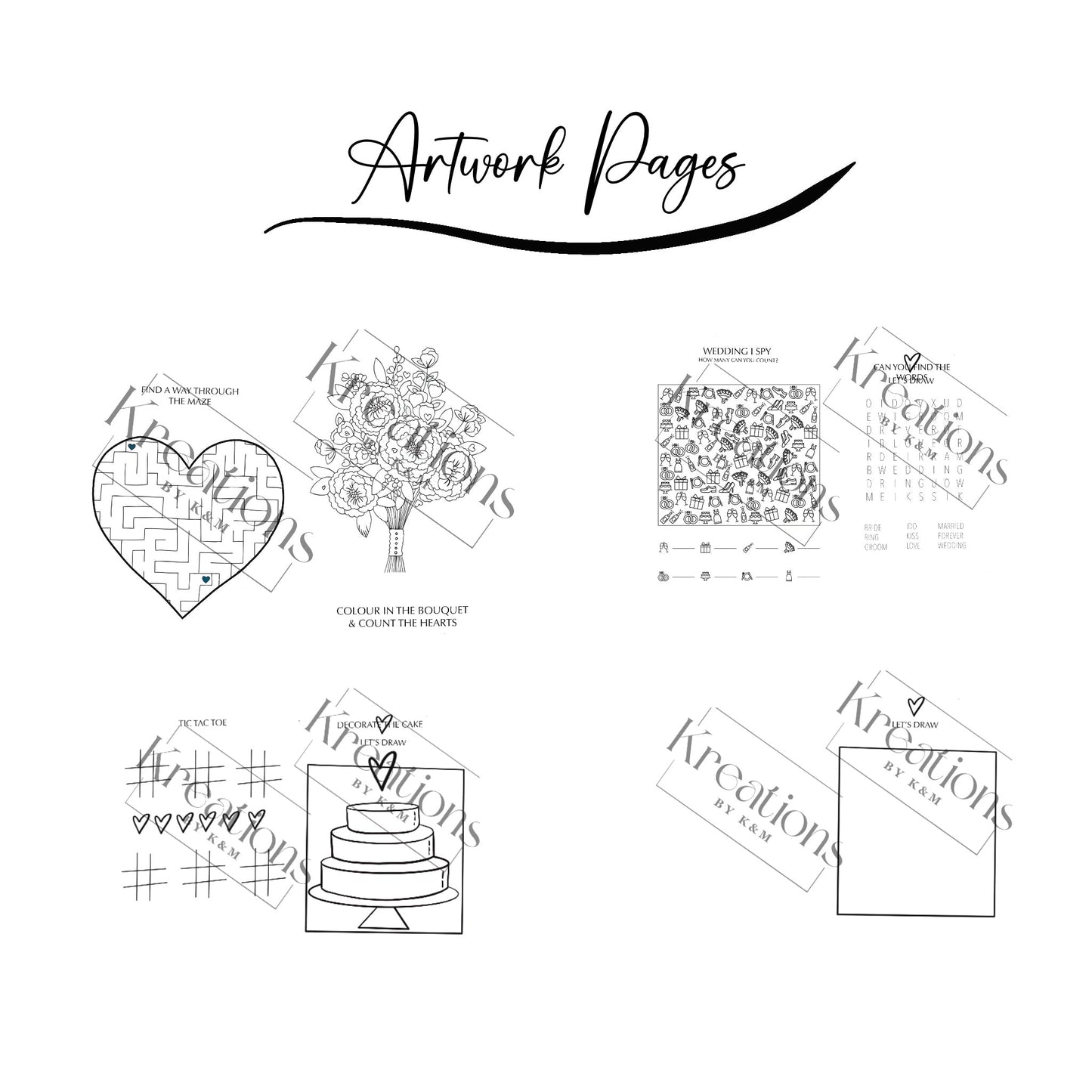 Personalised Wedding Activity Books