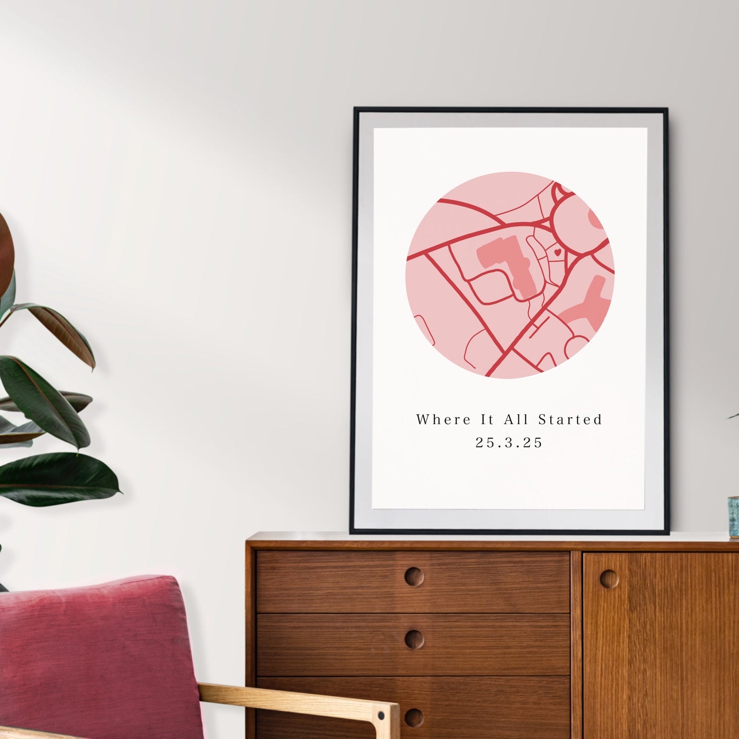 personalised famed where it all started sign by KreationsByKM