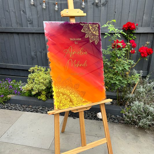 "personalised Mendhi sign by KreationsByKM"